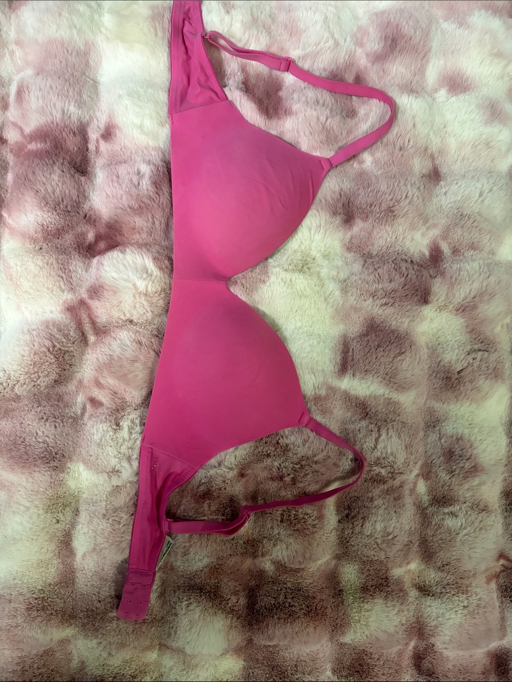 PINK Victoria's Secret Hot Pink Seamless T-Shirt Bra